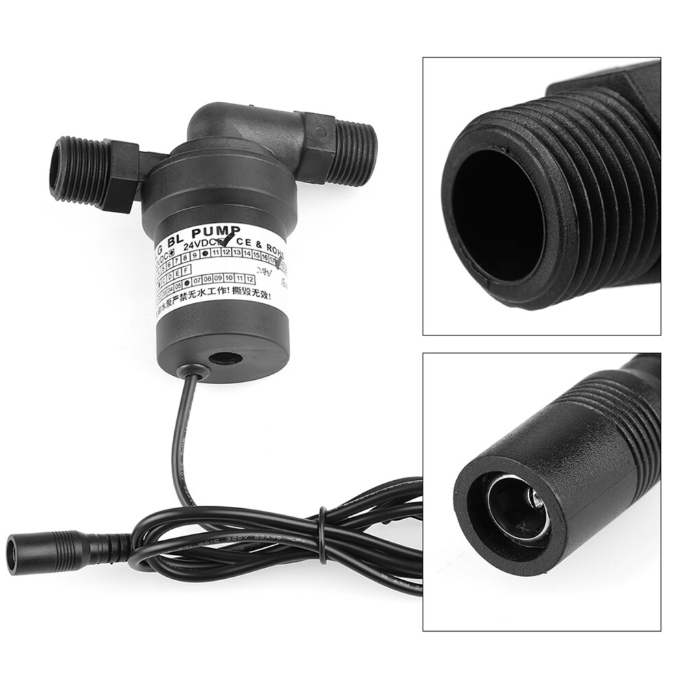 Easy-Install 24V 18W Solar Heater Circulation Pump 1/2Bsp Threads 9351362880924