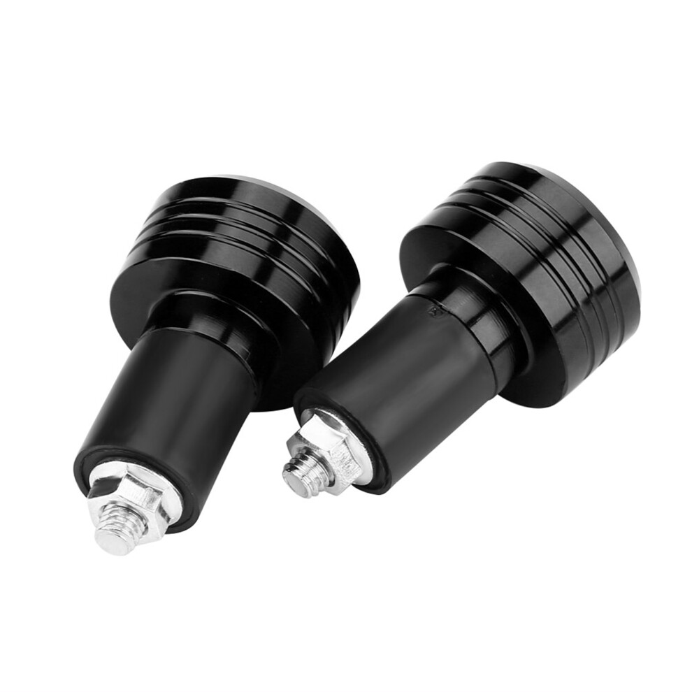 Aluminum 22Mm Handlebar End Weights For Motorcycles - Black 8491362882540