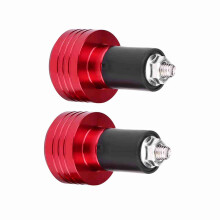 Motorradlenkerenden 22mm Aluminium Rot Fahrradgewicht-Schutzkappen für Rennräder