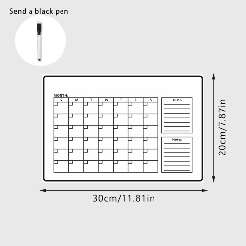 Magnetic Monthly Planner Writing Pad with Marker-SCE028 2