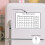 Magnetic Monthly Planner Writing Pad with Marker-SCE028 5