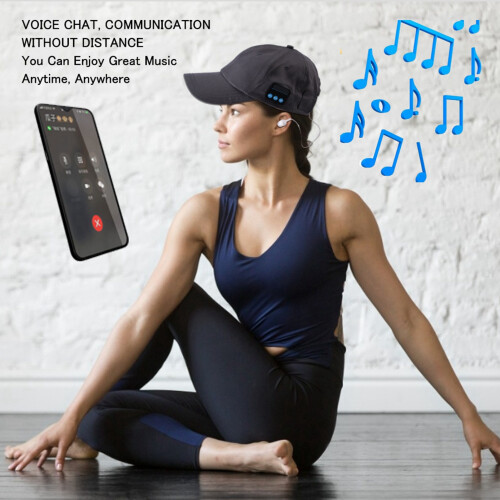 Kabelloses Bluetooth 4.2 Cap-Headset mit Mikrofon, Grau, 180 mAh 2