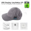 Kabelloses Bluetooth 4.2 Cap-Headset mit Mikrofon, Grau, 180 mAh 13