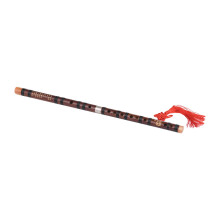 G Key Traditional Chinese Bamboo Dizi Flute 66cm with Knot & Carry Bag