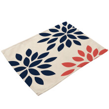 Jogos americanos decorativos em algodão e linho, resistentes ao calor, antiderrapantes, elegantes, fáceis de limpar, em material resistente e com