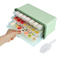 Eiswürfelform mit Deckel, hochwertiges Material, stapelbar und kompakt für kleine Gefrierschränke, lebensmittelechtes Silikon, leicht zu