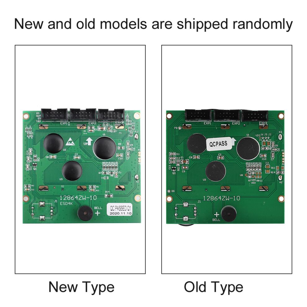 Lcd Display Screen For Creality Crâ10S 3D Printer Replacement With 2 Cables 7601362884517