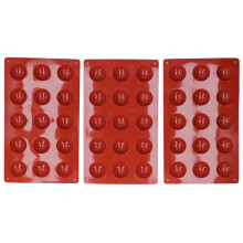 Formas de silicone para chocolate quente, mousse e bomba de chocolate, multifuncionais, de silicone de qualidade alimentar, com design antiaderente,