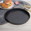 Forma redonda de 25 cm (10 polegadas) para quiche e torta, com fundo removível e superfície antiaderente, bordas caneladas, em aço carbono. Ideal 6