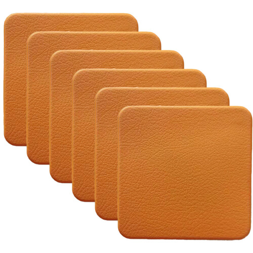 Rectangle Leather Labels, Waterproof Non-Slip Imitation Leather Embossed for Crafting Projects