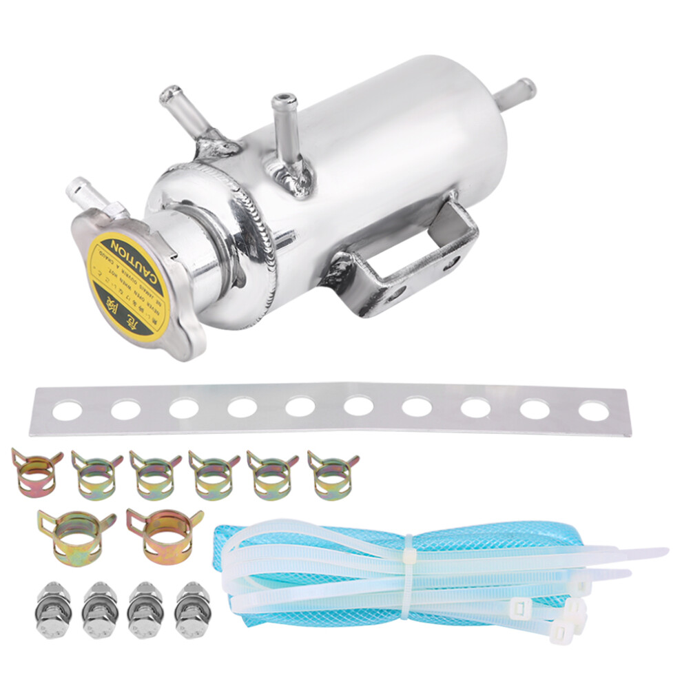 Universal Car Suv 350Ml Aluminum Cooling Overflow Catch Tank Reservoir Kit 9421362886971