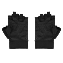 Atmungsaktive Halbfingerhandschuhe für Radfahren, Klettern, Sport Schwarz