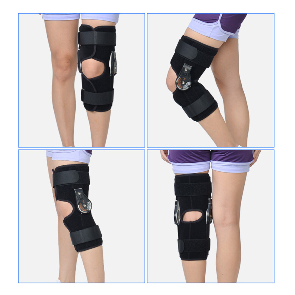 Adjustable Knee Support Brace S-M-L Black, Detachable Stent