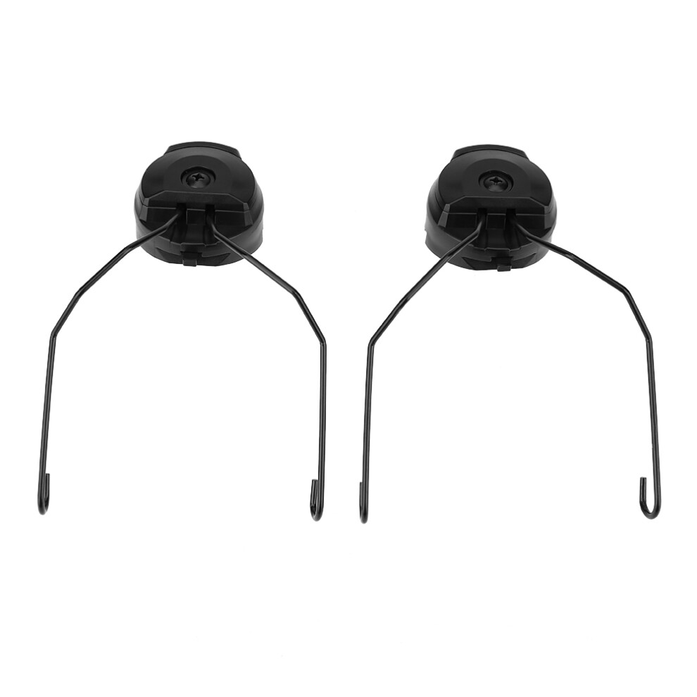 Tactics 1Pair Headset Holder For Helmet Rail Adapter Set Black 4911362887184