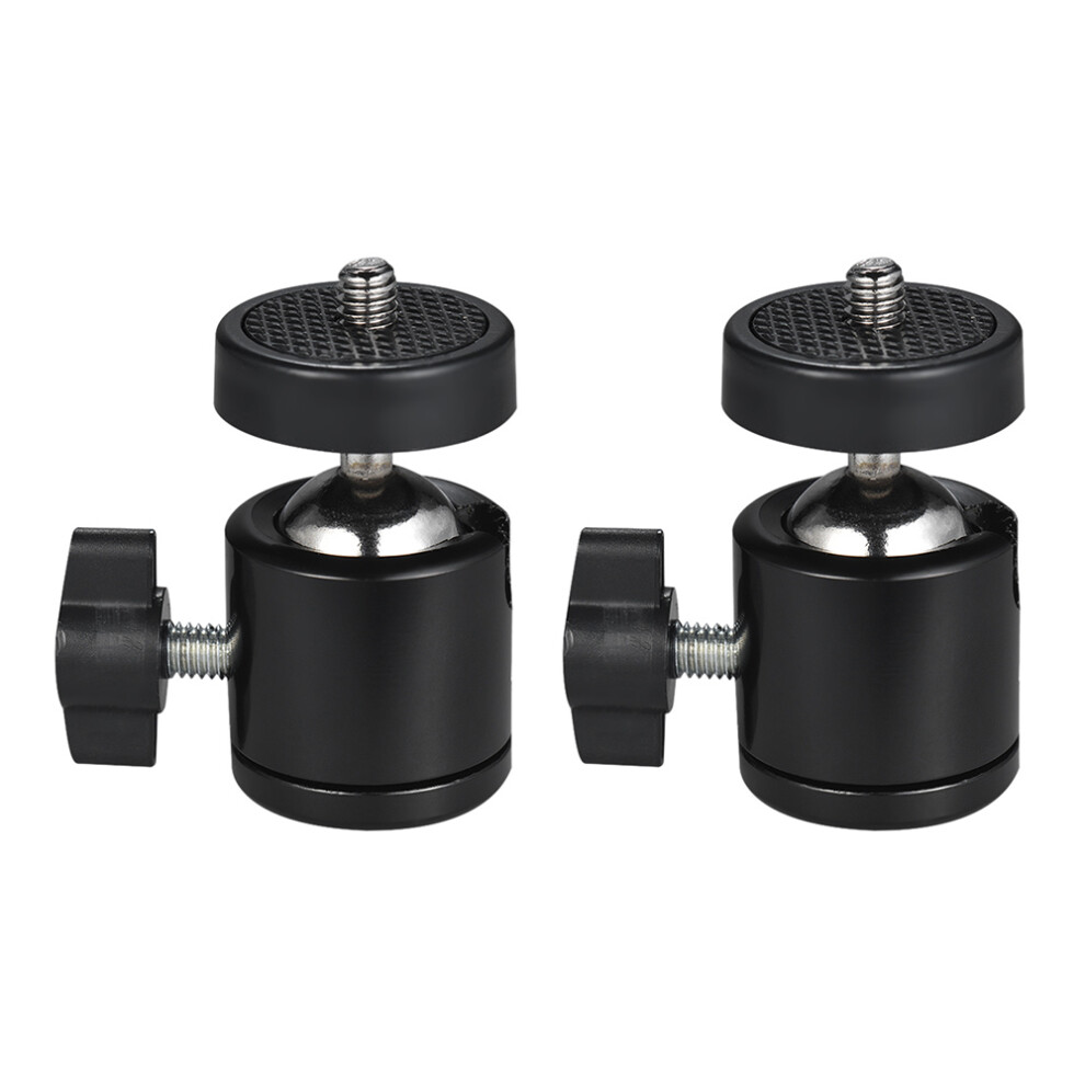 2Pcs 360 Rotating Mini Tripod Ball Heads For Dslr Camera & S Light 9361362887717