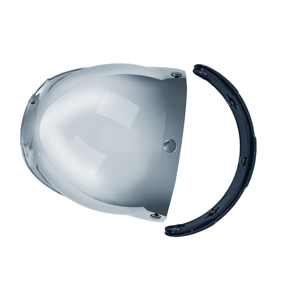 Safety 3-Snap Bubble Visor For Open Face Helmets Anti-Scratch Design 4681362888367