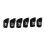 6-stückiges Set elastischer Golfschlägerkopfspanner Schwarz, 48-60, 11,57,5 cm 7