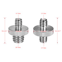 10 Stück Kamera Schraubenadapter 1/4"-20 auf 3/8"-16 Metallmontagekonverter