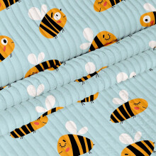 Green Monkey Print Corduroy Fabric - Heavyweight Upholstery & Sewing Material for Kids' Room Decor by the Metre