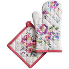 Maison d' Hermine Küchenhandschuhe Topflappen Hand gemalt