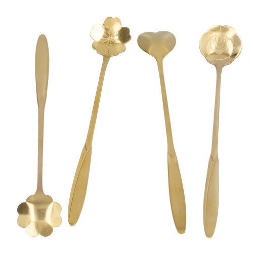 Wiederverwendbare Teelöffel, 4er-Packung mit elegantem Griff, ideal für Zuhause, Café oder als Teelöffel. 2