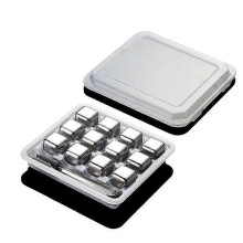 Easy to Clean and Use, Multiple Uses Beyond the Bar, Whiskey Stones Made with Food-Grade Stainless Steel, Reusable Ice Cubes for Whiskey Wine Coffee,