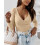 Fisoew Jersey Cuello Mujer Beige M 2