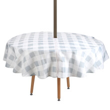 Tovaglia monouso in plastica a quadri, tessuto lavabile e antimacchia per una facile pulizia, retro in morbida flanella, classica e multiuso (152 cm)