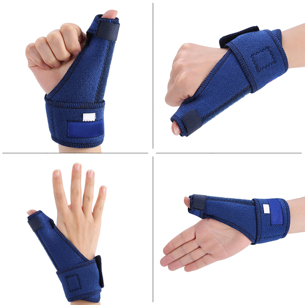 Adjustable Aluminum Finger Splint Hand Support, Blue, 27 x 13cm-image-OPC-PN5M7KW-NEW