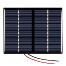 12V 1.5W Polycrystalline Solar Panel - Portable 115x90mm for DIY Charger