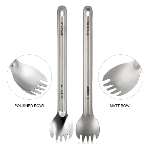 Titanium-Long-Handle-Spork 215mm Leichtes Campingbesteck 1