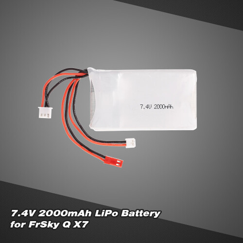 2S 7.4V 2000mAh LiPo Battery for RC Transmitter, Compact Size 1
