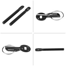 Black Universal Hood Pin Lock Kit for Racing Car Bonnet Latch and Security
