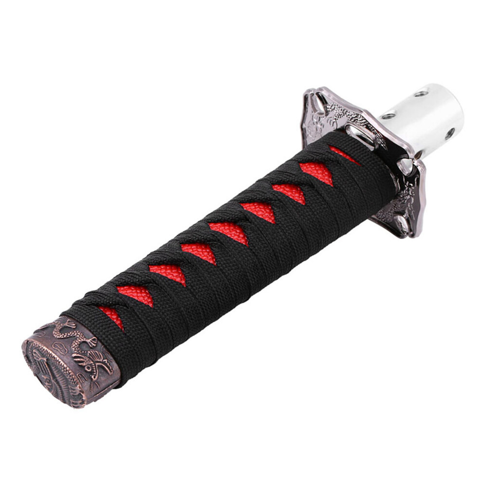 Japanese Sword Car Gear Shift Knob 20Cm With 4 Adapters Black/Red 4991362892104