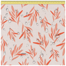 DreamRoots Lienzo Impermeable Patrón en Hojas Rojas 160 cm x 200 cm