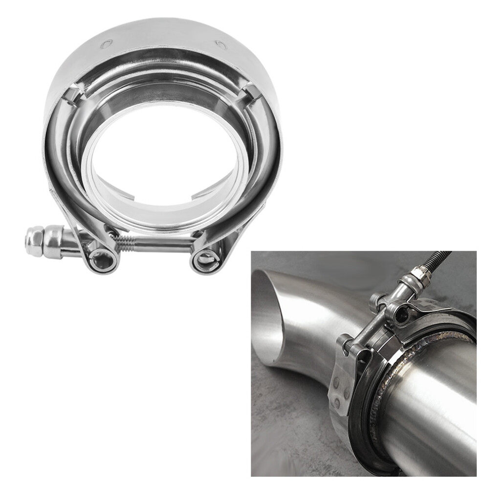4 Inch Stainless Steel V Band Clamp Flange Kit For Turbo Exhaust Systems 8781362892015