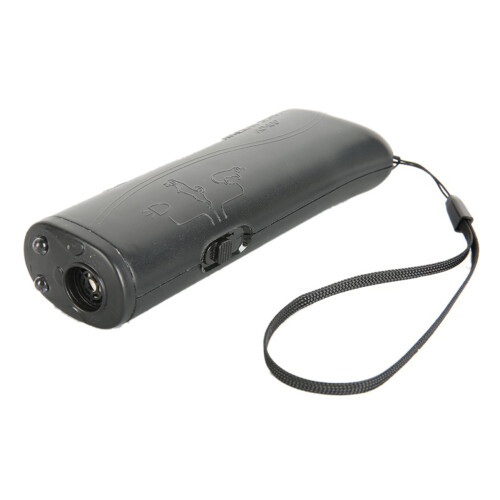 Ultrasonic 3-in-1 Bark Control Handheld Device for Dogs with LED Black 2
