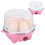 Rapid Egg Cooker For Hard Boiled Eggs, Automatic Shut-Off Egg Boiler With Double Layer Multi Functional Electric Egg Maker Includes Measuring Cup, Foo 6