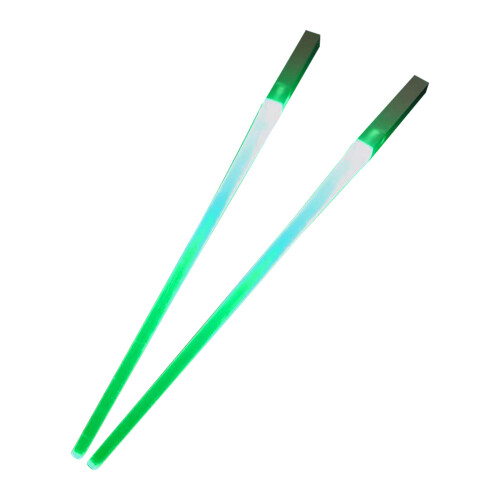 LED φωτιζόμενα ξυλάκια chopsticks με λαμπερό φωτόσπαθο, επαναχρησιμοποιήσιμα σπαθιά