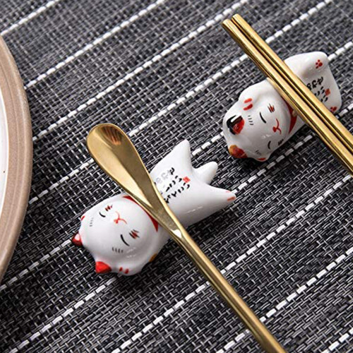 Γοητευτικά chopsticks για γάτες, προσθήκη για στρώσιμο τραπεζιού σε ιαπωνικό στιλ 2