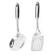 Transformă-ți rutina culinară într-o călătorie artistică cu ustensilele noastre ergonomice cu mâner ușor de prins, concepute pentru a
