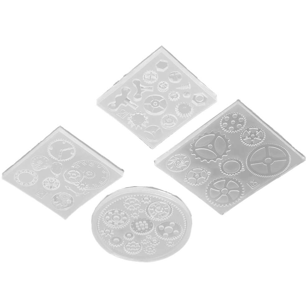4Pcs Gear Shape 3D Silicone Mold For Chocolate Cake Fondant Resin Diy 7891362895327