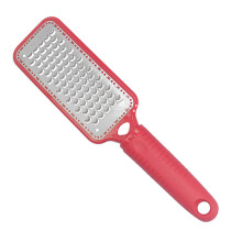Instrument de pedichiură pentru îndepărtarea calusurilor cu suprafețe metalice, mâner ergonomic cu prindere moale, pilă pentru picioare din