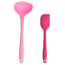 Ustensile de gătit Duo din silicon, design flexibil pentru amestecare sigură cu înveliș antiaderent, fără BPA și sigure pentru mașina de