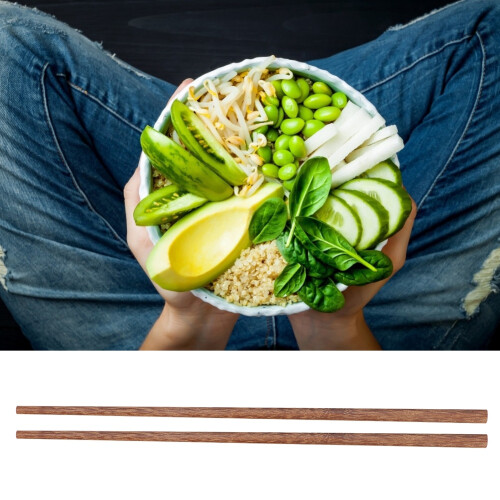 Σετ ξυλάκια chopstick, μη τοξικό φυσικό ξύλο, επαναχρησιμοποιήσιμο, φιλικό προς το 1