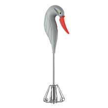 Eleganter Schwanengriff für anmutiges Kochen: Edelstahl-Schneebesenmixer mit robuster Konstruktion, halbautomatische Rührfunktion für vielseitige
