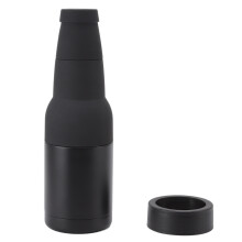 Elegante enfriador de latas de acero inoxidable Drink Guardian, doble pared con aislamiento al vacío, acabado con recubrimiento en polvo, garantiza