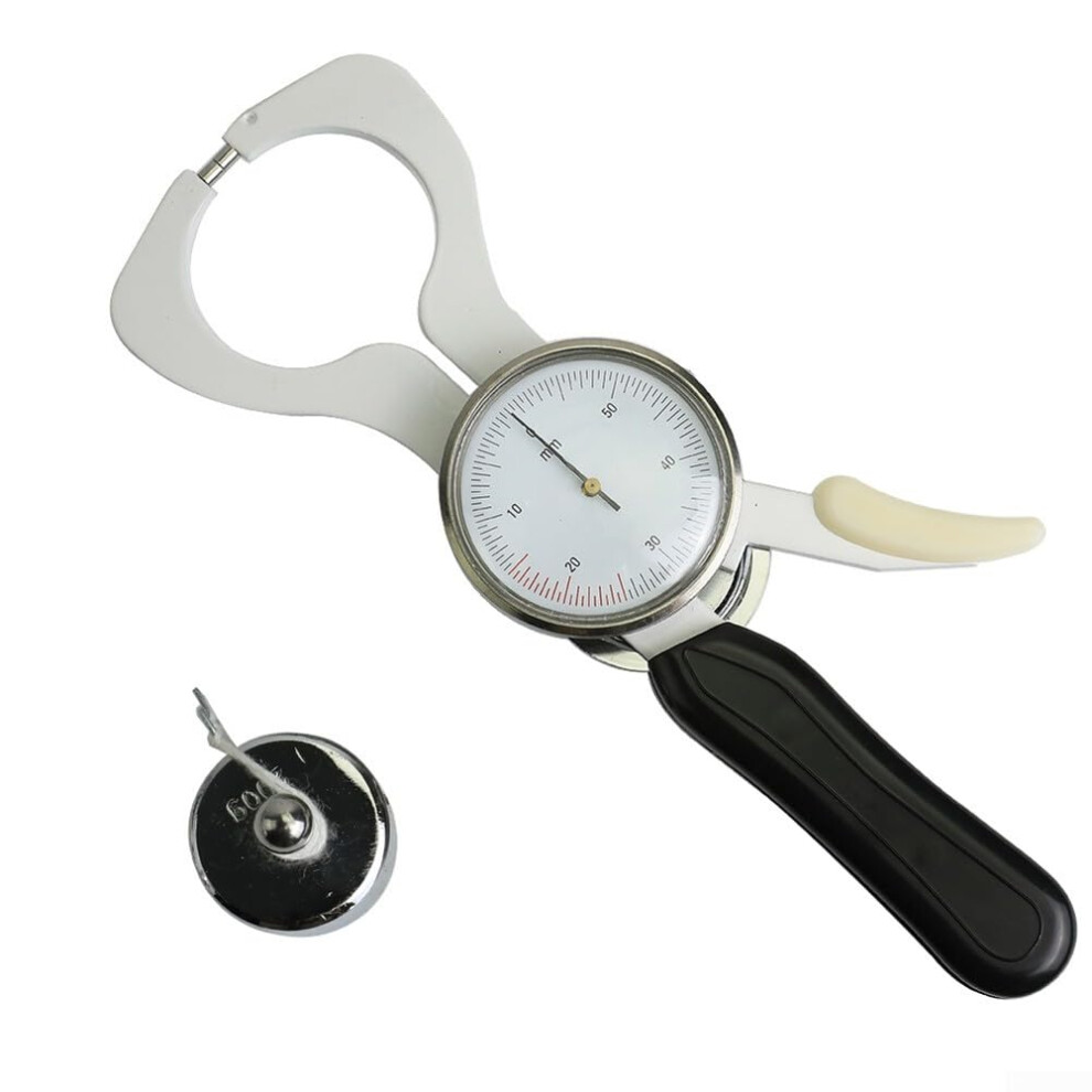 Skinfold Body Fat Caliper With Constant Pressure Mechanism For Accurate Body Fat BMI Measurements, Lightweight Portable