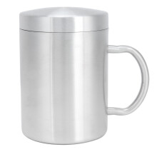 Tazza termica a doppia parete in acciaio inox SUS304, con isolamento sottovuoto e manico arcuato, leggera e resistente, ideale per tutte le tue