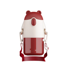 Kawaii Water Bottle with Adjustable Shoulder Strap, Leakproof BPA-free Children Cup for Safe Hydration